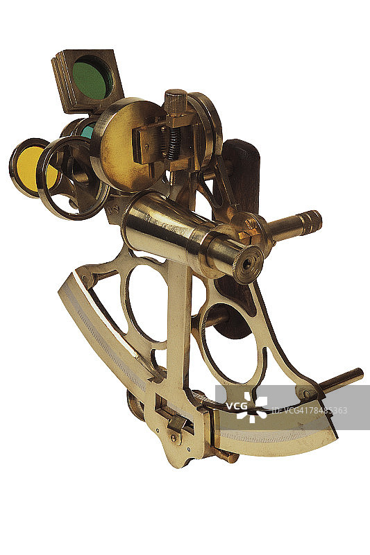 古董六分仪图片素材