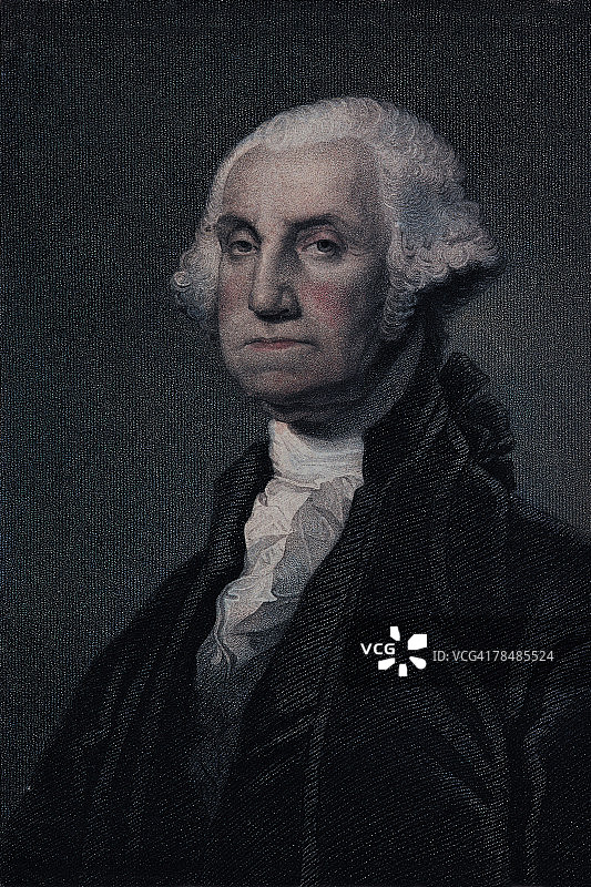 乔治·华盛顿画像图片素材