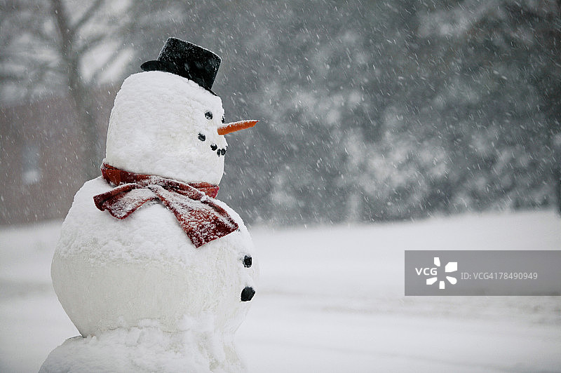 冬季雪人图片素材