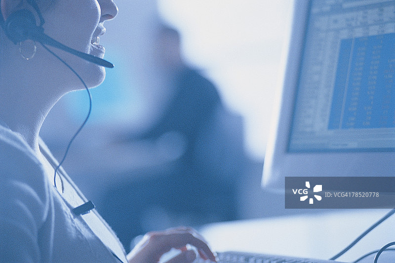 客户服务代理工作图片素材