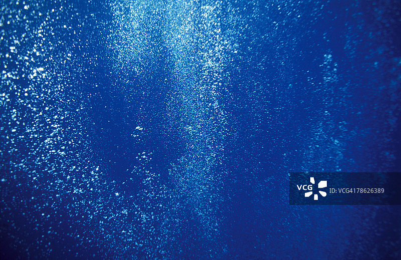 海洋中的气泡图片素材