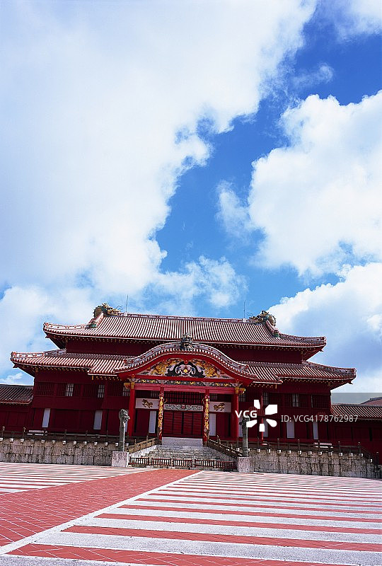 日本冲绳县首里城公园图片素材