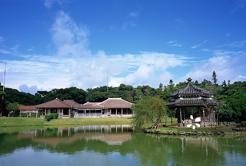 日本冲绳县首里城公园图片素材