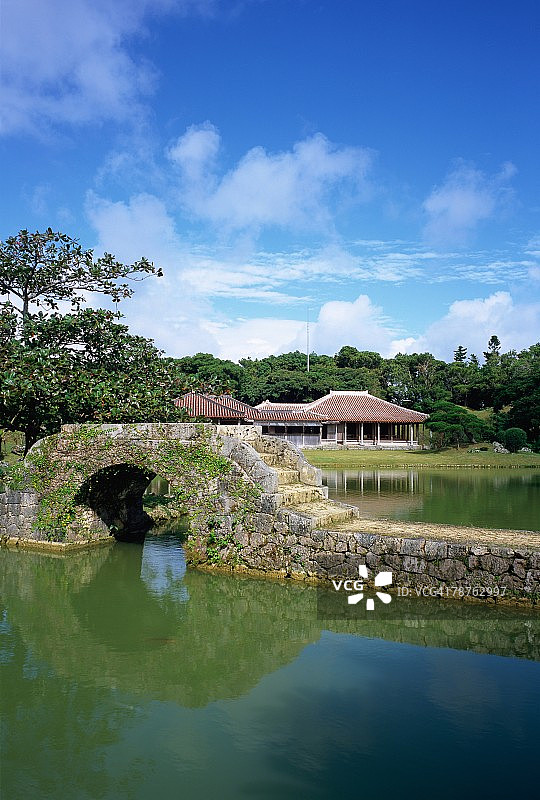 日本冲绳县首里城公园图片素材