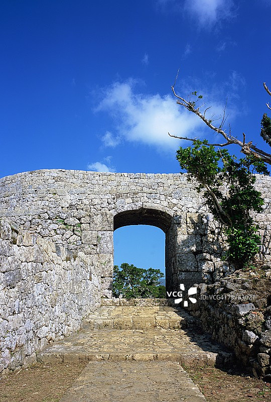日本冲绳县中城城迹图片素材