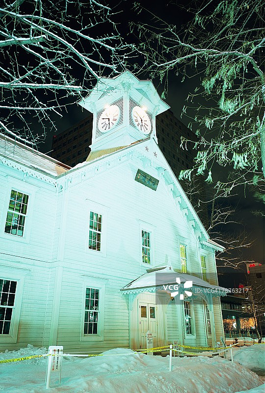 日本北海道札幌钟楼图片素材