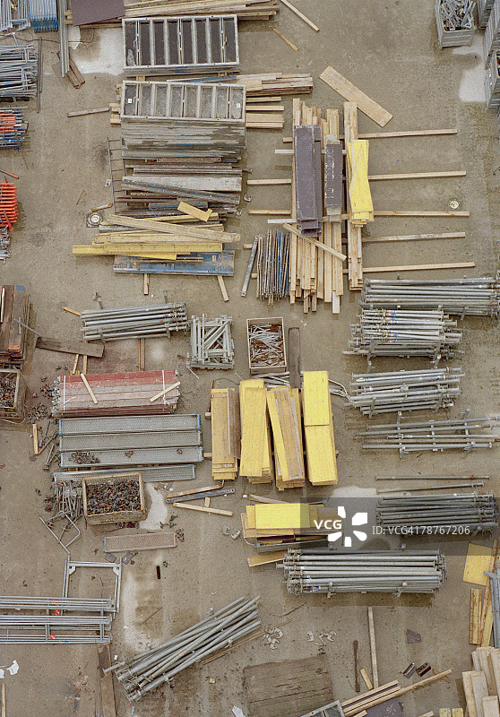 建筑工地上的材料图片素材