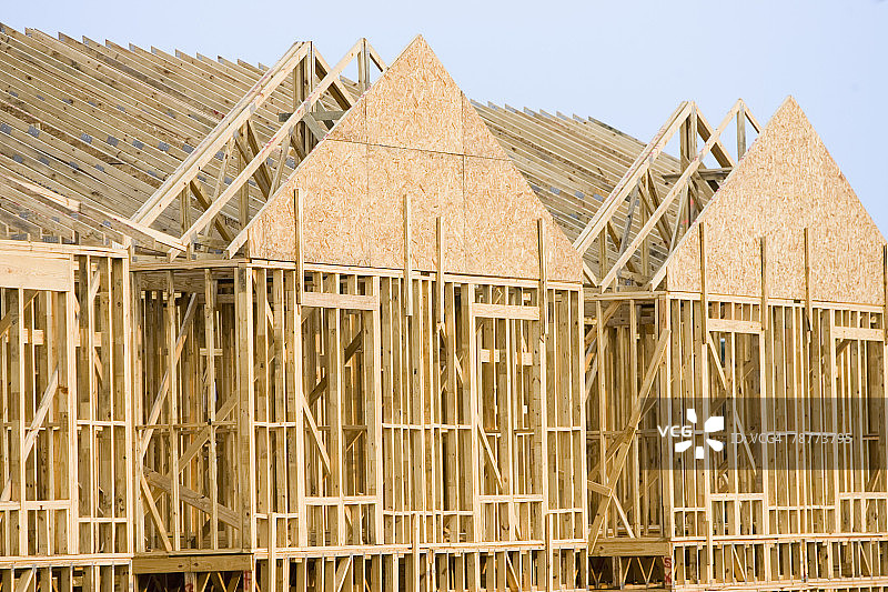 在建联排别墅图片素材