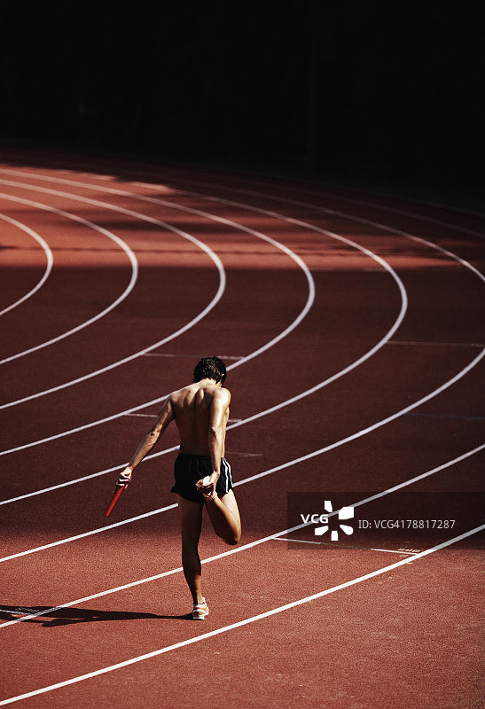 跑步者伸展运动图片素材