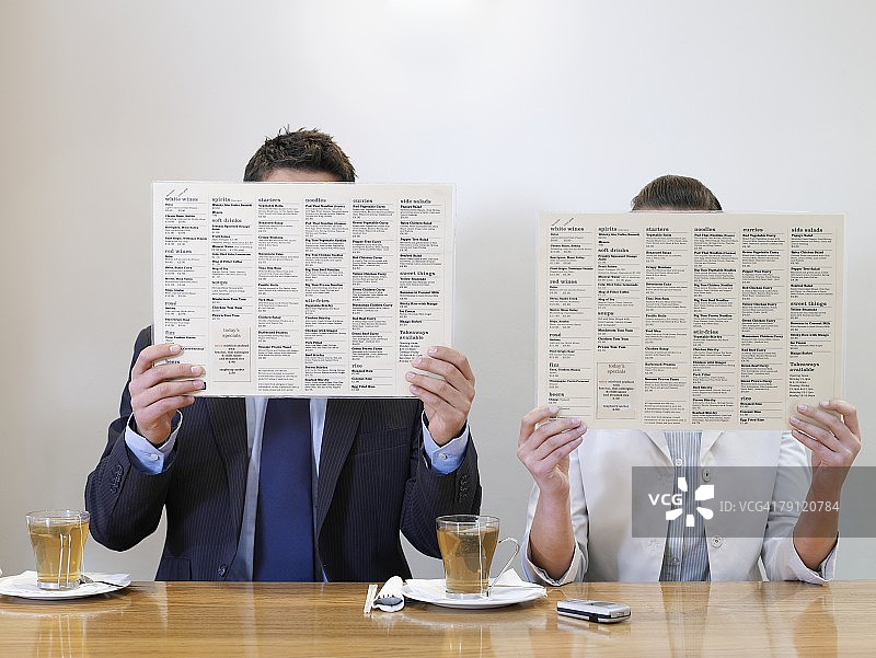 菜单背后的人们图片素材