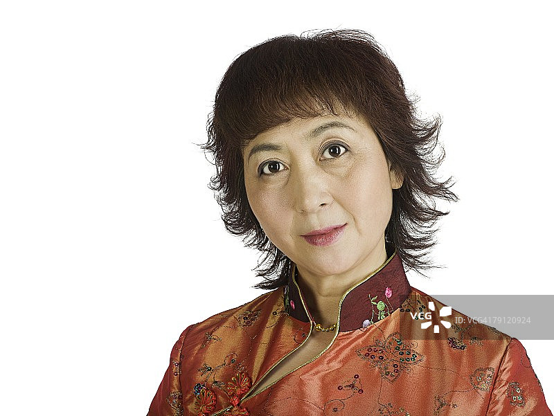 一个中国女人的肖像图片素材