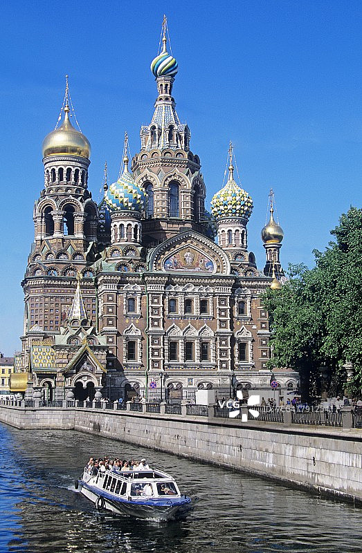 圣彼得堡滴血救世主教堂图片素材