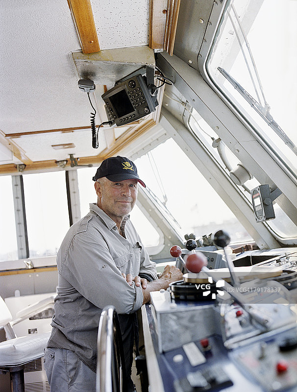 巴里·克利福德肖像：美国顶级水下考古学家和探险家，位于马萨诸塞州科德角普罗温斯敦图片素材