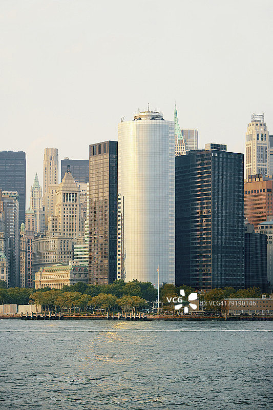 美国纽约曼哈顿海滨建筑图片素材