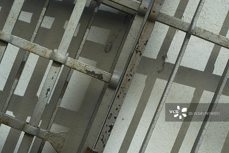 金属门特写图片素材