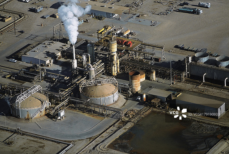 加利福尼亚州卡利帕特里亚的地热发电厂图片素材