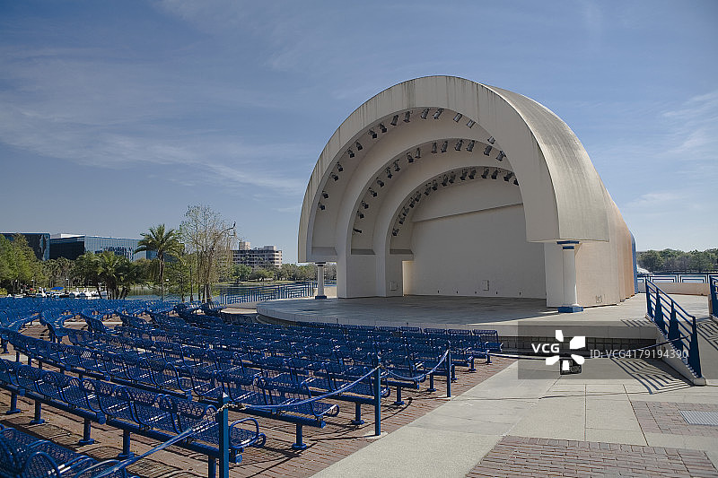 美国佛罗里达州奥兰多剧院内的排排座椅图片素材