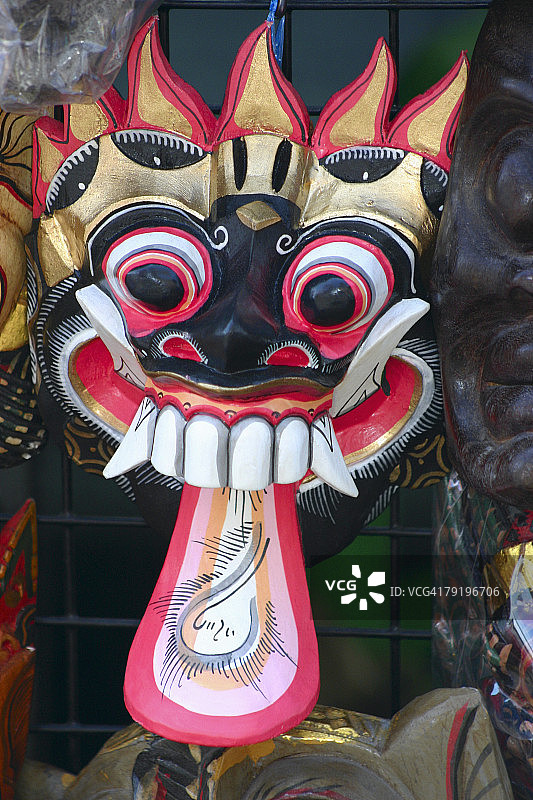 泰国阿瑜陀耶面具特写图片素材