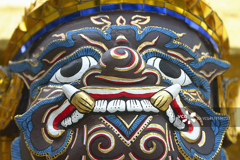 泰国曼谷拉达那哥欣岛雕像特写图片素材