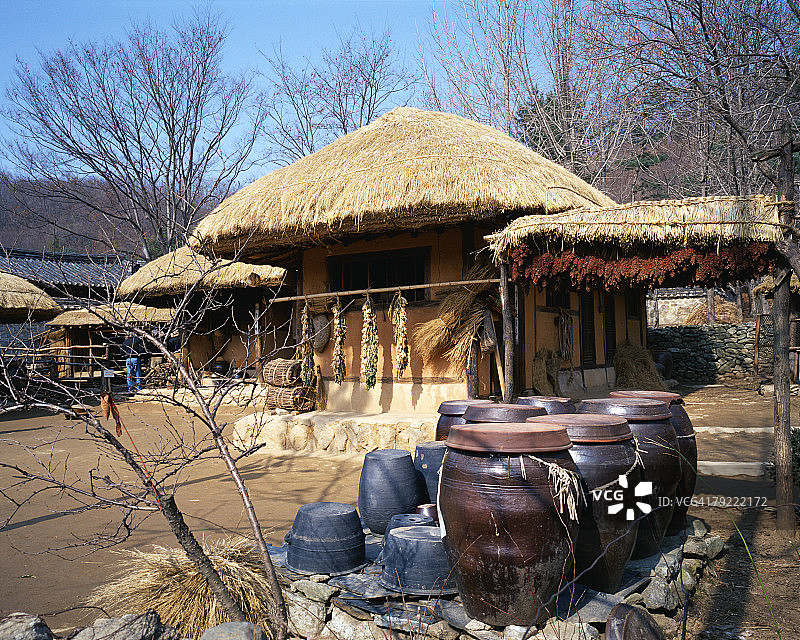 韩国传统房屋图片素材
