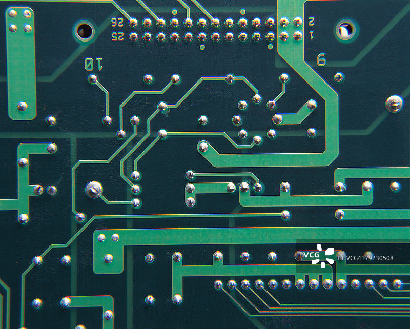 集成电路板特写图片素材