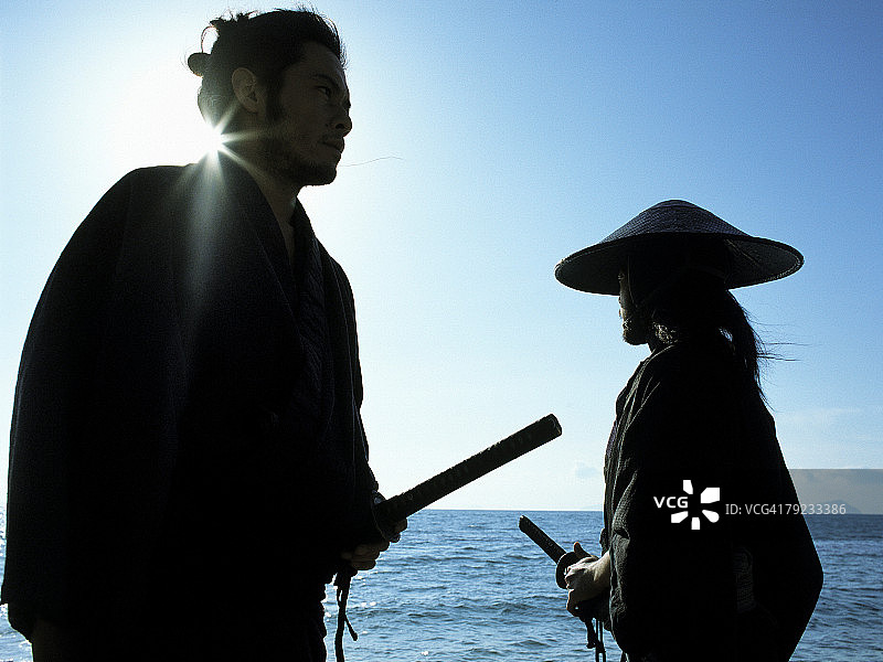 两位武士的对决图片素材