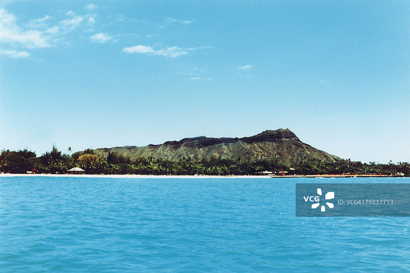 美国夏威夷瓦胡岛钻石头山图片素材