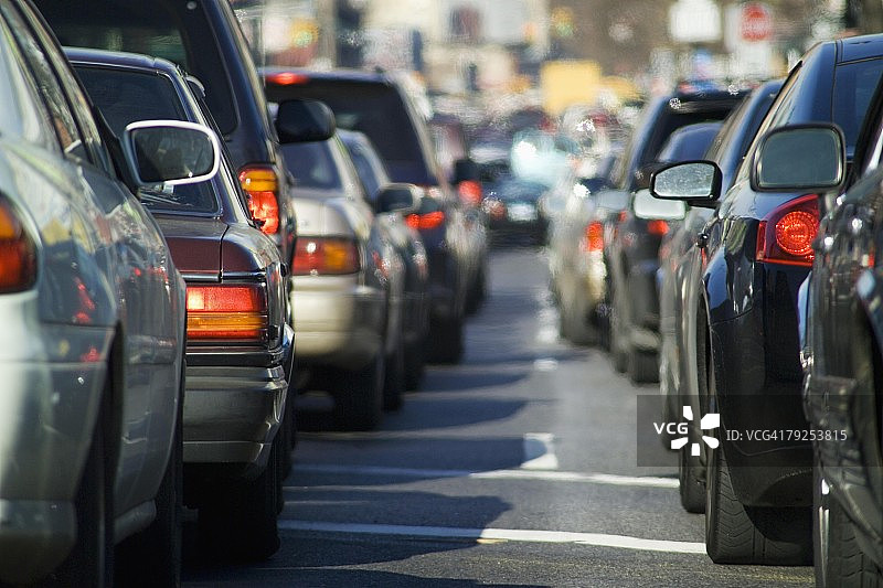 拥堵的交通图片素材