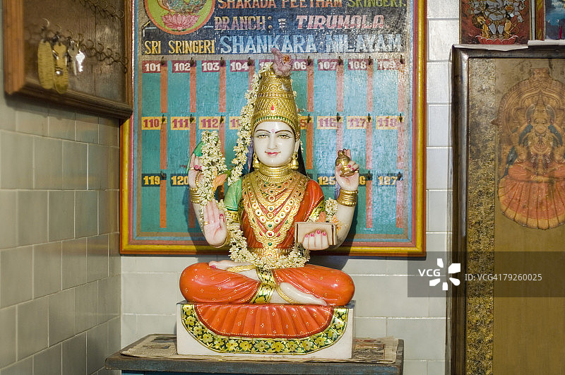 拉克希米女神雕像，印度安得拉邦，蒂鲁马拉 Venkateswara 寺庙图片素材
