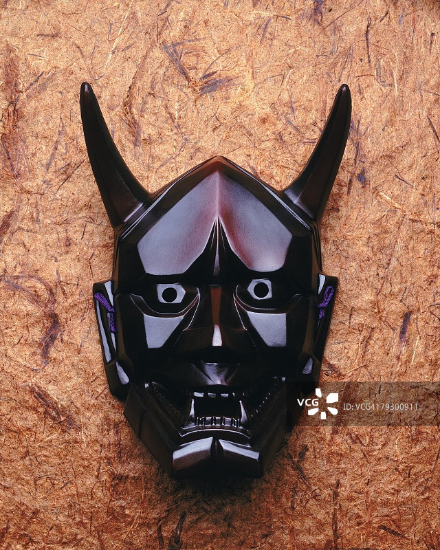 能剧面具正面照图片素材