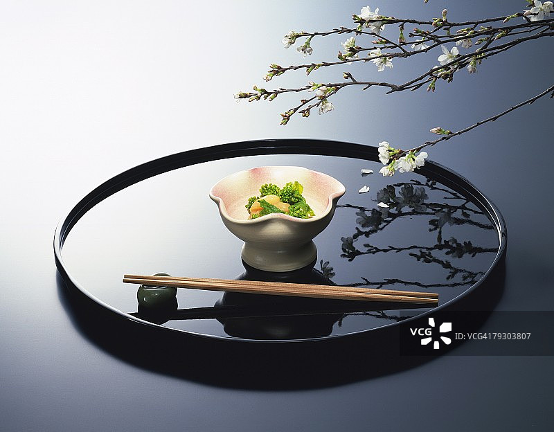 日式美食高角度视图图片素材