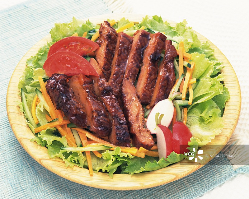 肉类菜肴高角度视图图片素材