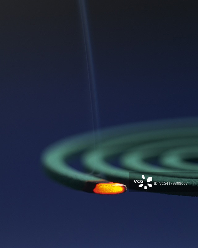 特写镜头下的蚊香图片素材