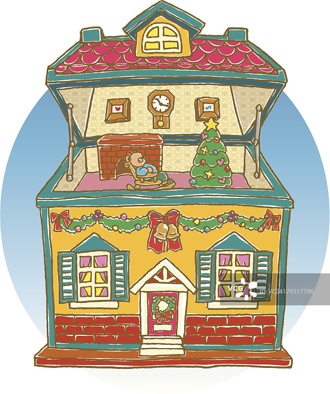 玩具屋插画图片素材