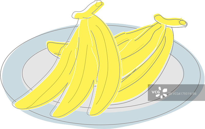 香蕉插画技巧图片素材