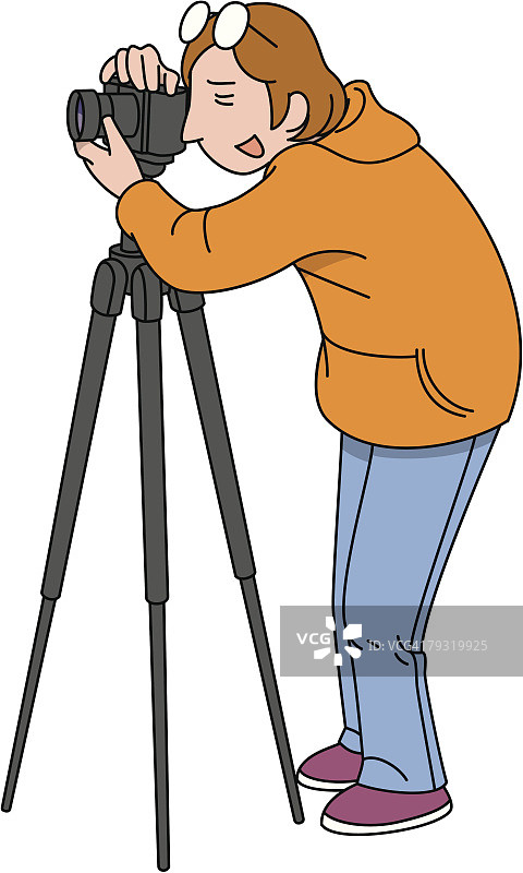 摄影师插画图片素材