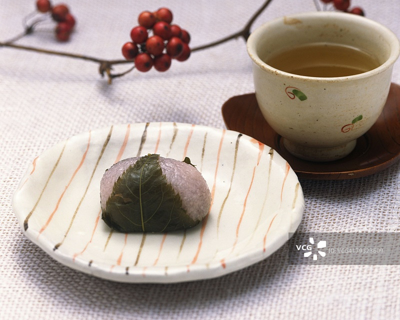 樱花麻糬高角度差分对焦图片素材