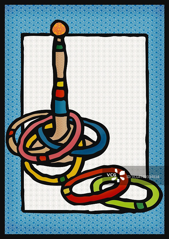 日式套圈游戏正面图图片素材