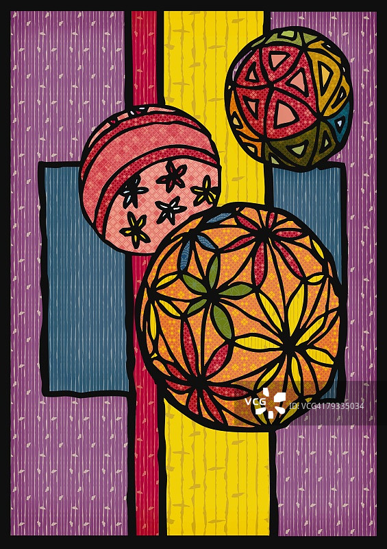 手鞠球正面图图片素材