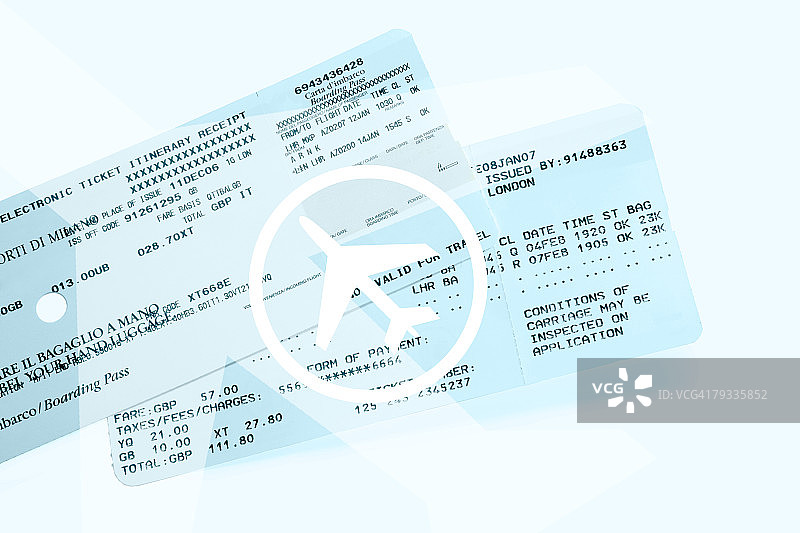机票图片素材