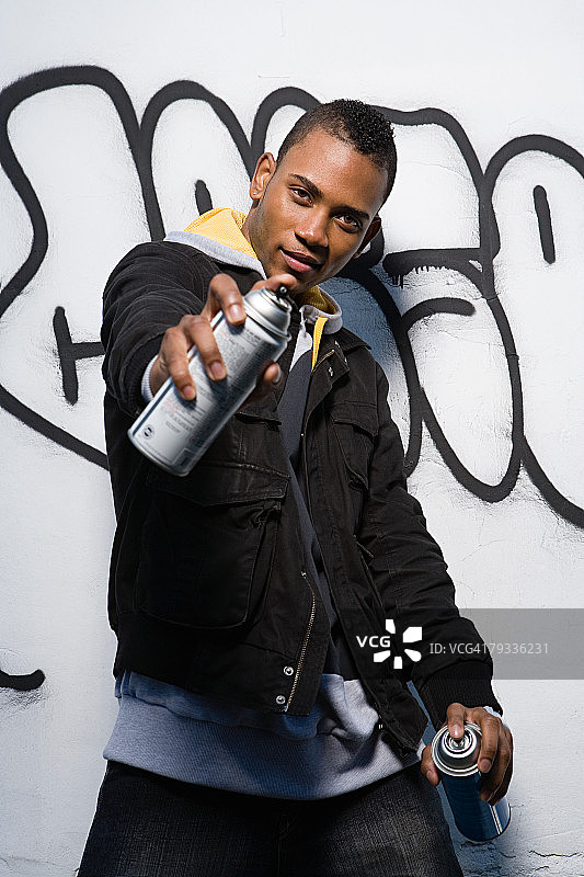 涂鸦艺术家肖像图片素材