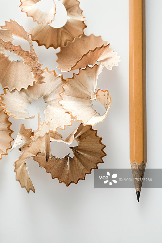 铅笔和刨花图片素材