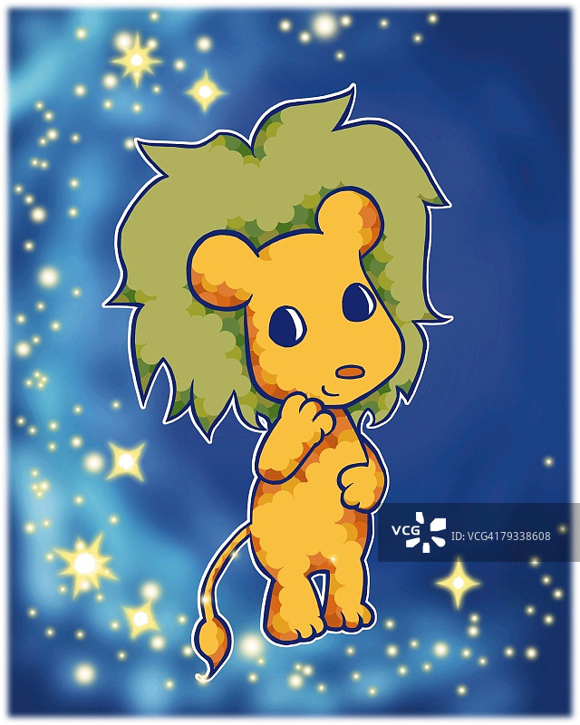 狮子座星座标志图片素材