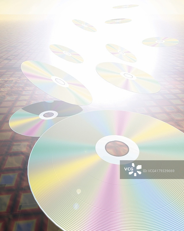 光盘CG 3D插画特写镜头光晕图片素材