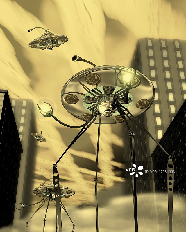 飞行圆盘CG 3D低角度视图插图图片素材