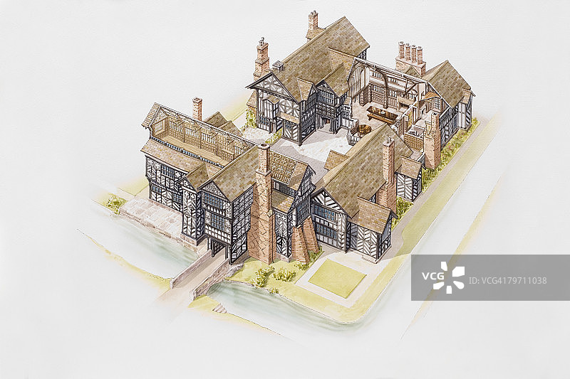 都铎风格的房子图片素材