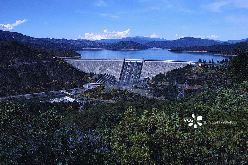 沙斯塔水坝图片素材