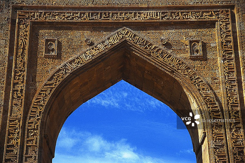 印度阿杰梅尔的莫伊努丁·奇什蒂圣陵通道图片素材