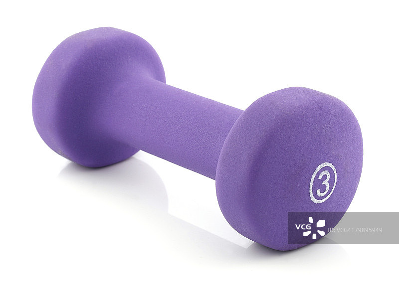 用于锻炼的三磅重哑铃图片素材