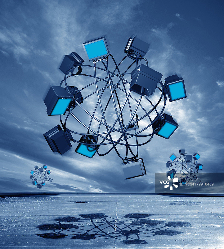 互联的计算机图片素材